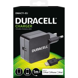 Duracell AC Charger for Apple iPad, iPhone & iPod oplader