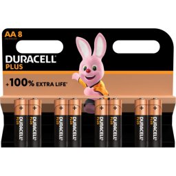 Duracell Plus Alkaline AA-batterijen batterij 8 stuks