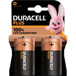 Duracell Plus Alkaline D-batterijen batterij 2 stuks