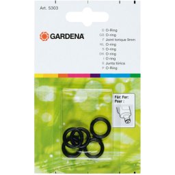 GARDENA O-ringen 9 mm afdichting 5303-20, 5 stuks