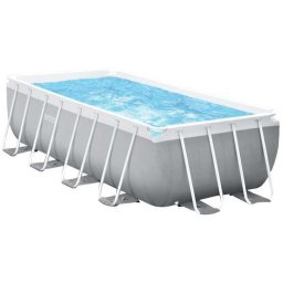 Intex Frame Pool Set Prisma Rectangular 400 x 200 x 122cm zwembad Patroonfiltersysteem
