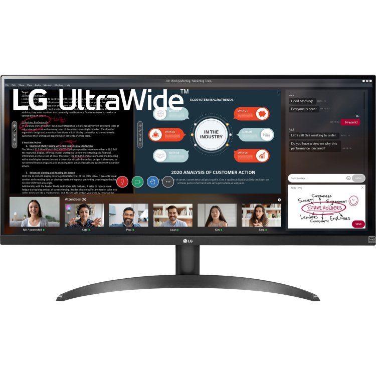 LG UltraWide 34WP500-B ledmonitor 2x HDMI