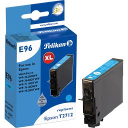 Pelikan Inktcartridge cyaan E96 (4109675) inkt Compatibel met Epson T2712