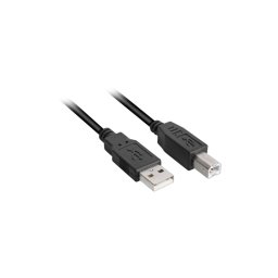 Sharkoon USB-A 2.0 > USB-B kabel 0,5 meter